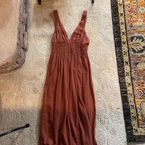 Abercrombie & Fitch brown “scrunchie” dress